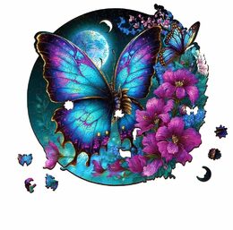 EscapeWelt Dřevěné puzzle Motýl 300 dílků