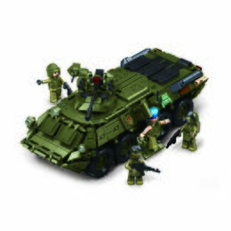 Sluban Model Bricks M38-B1251 Tank BTR-80AS IFV v měřítku 1:35