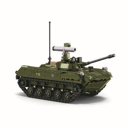 Sluban Model Bricks M38-B1250 Tank BMD-2S v měřítku 1:35