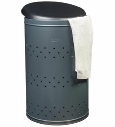 Koš na prádlo Rossignol SAS s víkem Lina 701008, 65 L, antracit, RAL 7016