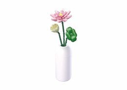 Sluban Flowers M38-B1101-06 Lotos ve váze