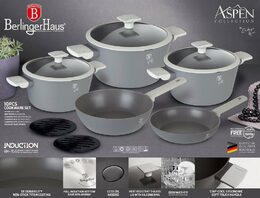 Sada nádobí Berlingerhaus s titanovým povrchem 10 ks Aspen Collection BH-7061