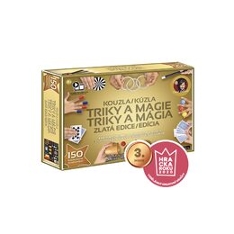 Škola kouzel - Kouzla, triky a magie - Zlatá edice 150 triků + Dárek v hodnotě 250Kč