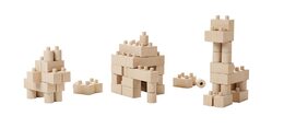 Walachia Dřevěná skládací stavebnice Construct easy box 138 dílů