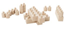 Walachia Dřevěná skládací stavebnice Construct easy box 138 dílů