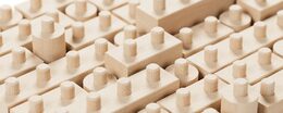 Walachia Dřevěná skládací stavebnice Construct easy box 138 dílů