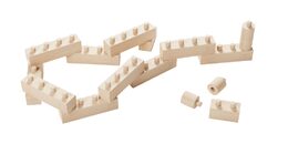 Walachia Dřevěná skládací stavebnice Construct easy box 138 dílů