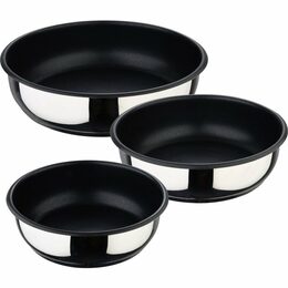 BERGNER Sada pánví nerez s nepřilnavým povrchem  Click&Cook 3 ks 18, 20, 24 cm BG-32292-MM