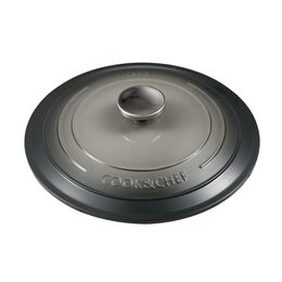 BERGNER Kastrol s keramickým povrchem a poklicí 24 cm Excalibur černá BG-36101-GY