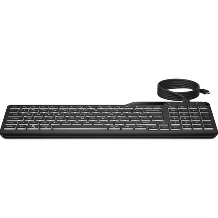 400 Backlit Wired Keyboard Black HP