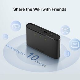Modem TP-Link Mercusys MT110 LTE s WiFi routerem, 1x slot SIM, 150Mbps 2,4, baterka
