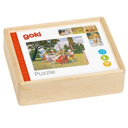 Goki Dřevěné kostky Pohádky 20 ks
