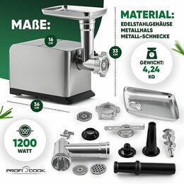 ProfiCook FW 1272 mlýnek na maso 1200 W