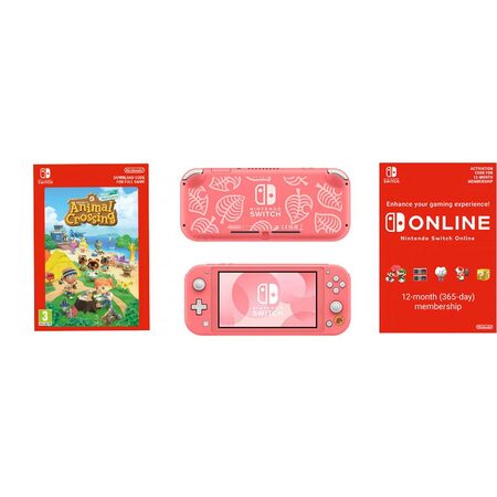 Switch Lite Coral+ACNH bundle+NSO 12M NT