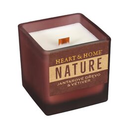 Svíčka 80g NATURE Jantarové dřevo & vetiver