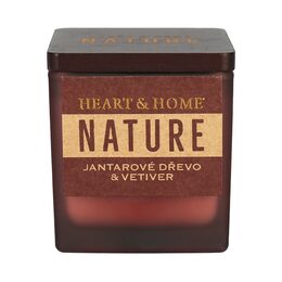 Svíčka 80g NATURE Jantarové dřevo & vetiver