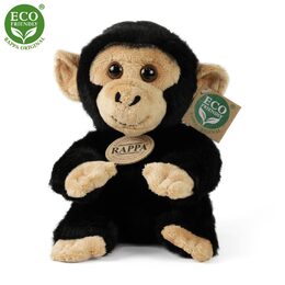 Rappa Plyšová opice šimpanz sedící 18 cm ECO-FRIENDLY