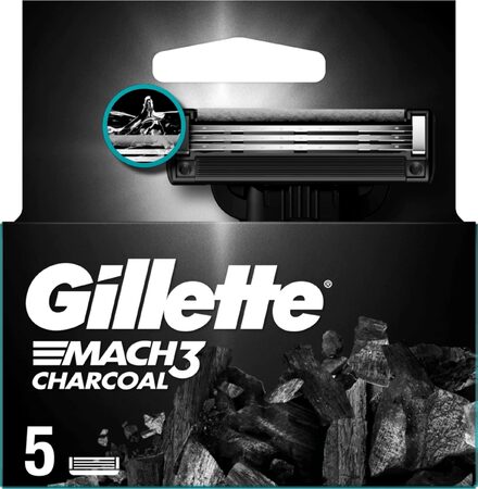 Gillette Mach3 Charcoal 5 ks
