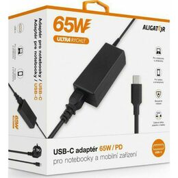 Nabíječka USB-C pro ntb 65W bk ALIGATOR