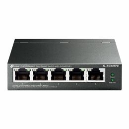 Switch TP-Link TL-SG105PE Easy Smart, 5x GLAN, 4x PoE+, 30W, poškozený obal