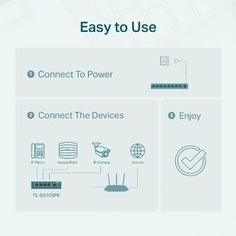Switch TP-Link TL-SG105PE Easy Smart, 5x GLAN, 4x PoE+, 30W, poškozený obal