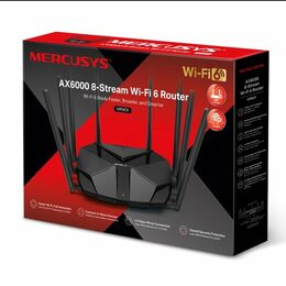 WiFi router TP-Link MERCUSYS MR90X AX6000 dual AP/router, 3x GLAN, 1x GWAN, 2,4/5GHz, poškozený obal