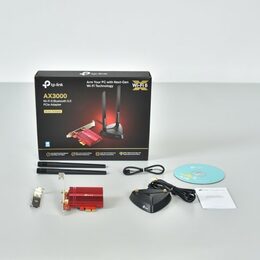 Síťová karta TP-Link Archer TXE75E AXE 5400, WiFi 6E, Bluetooth 5.2, 574Mbps 2,4GHz/ 2402Mbps 5GHz/ 2402 6GHz, PCI-e, po