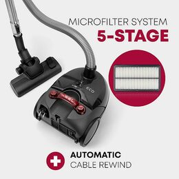 Clatronic BS 1300 N podlahový sáčkový vysavač 700W