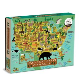 Galison Puzzle Národní parky Ameriky 1000 dílků