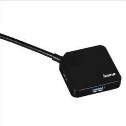 USB Hub Hama USB/4x USB 3.0 - černý