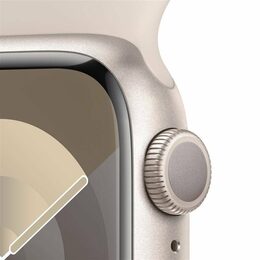 Hodinky Apple Watch Series 9 GPS, 45mm Starlight Aluminium Case with Starlight Sport Band - S/M