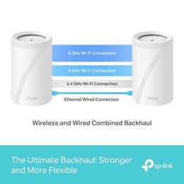 WiFi router TP-Link Deco BE65(1-pack) AXE9300, WiFi 7, 4x 2.5GLAN, USB, 2,4/5/6GHz