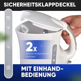 Clatronic WK 3819 WH rychlovarná konvice bílá 1,7l