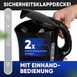 Clatronic WK 3819 BK rychlovarná konvice černá 1,7l