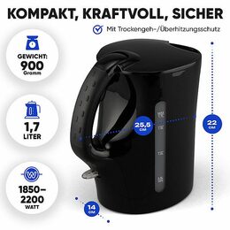 Clatronic WK 3819 BK rychlovarná konvice černá 1,7l