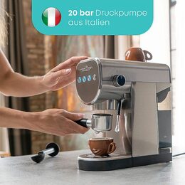 ProfiCook ES-KA 1265 espresso 2v1 (20 barů),pákové, nástavec na kapsle