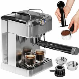 ProfiCook ES-KA 1267 espresso 2v1 (20 barů),pákové, nástavec na kapsle