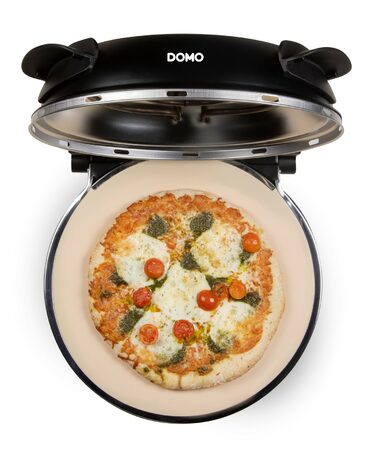 Pizza pec na čerstvou pizzu - DOMO DO9285PZZ, 1200 W, až 400 °C, O 32 cm, žáruvz