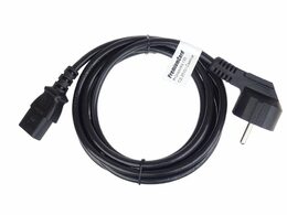 Kabel síťový 230V k počítači černý, 1m
