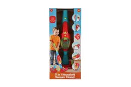 Teddies Vysavač 2v1 plast na baterie se světlem se zvukem v krabici 24x54x13cm 24m+