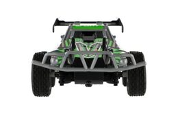 Auto RC Buggy rychlostní plast 23cm 27MHz na baterie zelené v krabici 35x13,5x18cm