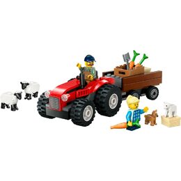 Červený traktor s přívěs. a ovcemi 60461