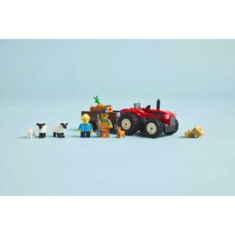 Červený traktor s přívěs. a ovcemi 60461
