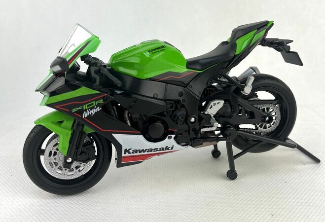 Welly Motocykl Kawasaki Ninja ZX-10R 1:12 zelený