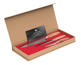 Sada nožů G21 Gourmet Damascus small box 3 ks, rukojeť zebrawood