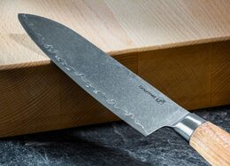 Nůž G21 Gourmet Damascus 17 cm, Santoku, rukojeť zebrawood