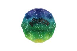 Míček extrémně skákací duhový pěna 6cm mix barev 12ks v boxu
