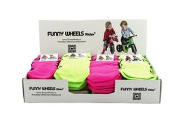 Ponožky Funny Wheels reflexní protiskluzové 2 velikosti asst 2 barvy