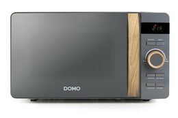 Mikrovlnná trouba - šedá - WOOD YOU - DOMO DO3420, Objem: 20 l, Talíř: 25,5 cm,