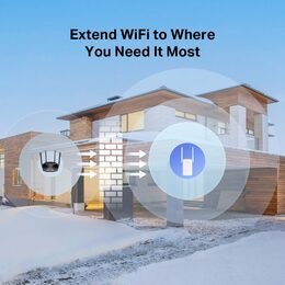 WiFi extender TP-Link Mercusys ME80X AP/Extender/Repeater - AX3000, 1x GLAN